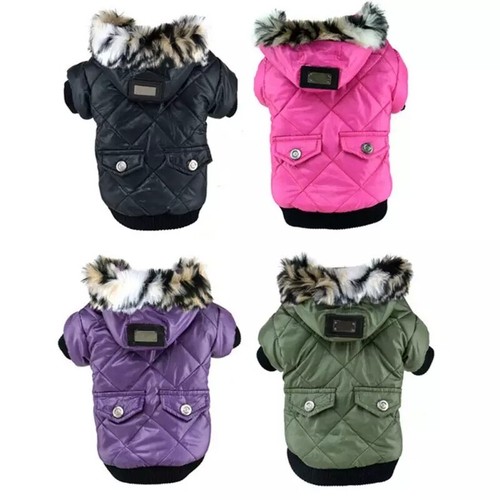 Dog coat fur hood - fur, puppy