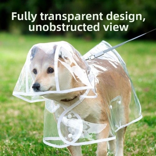 1pc pet dog puppy rain - 1pc,