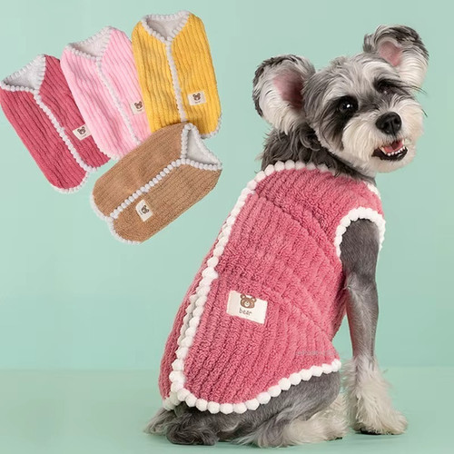 Winter warm dog coat soft - warm,