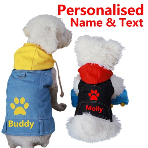 Personalised denim pet clothes - pet,