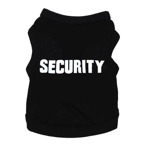 Dog black security puppy - black,