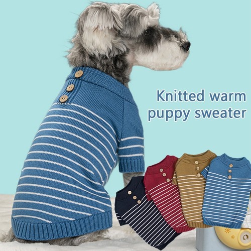 Small dog coat puppy knitted - small,