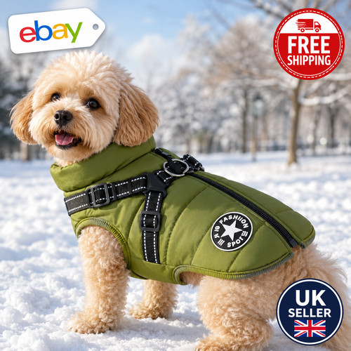 Dog coat with harness - coat,