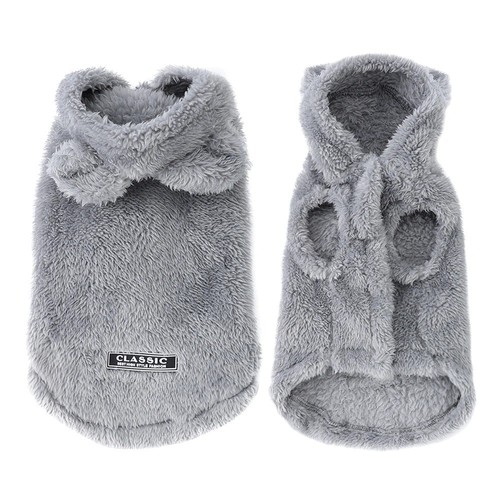Fleece dog hoodie - dog, warm