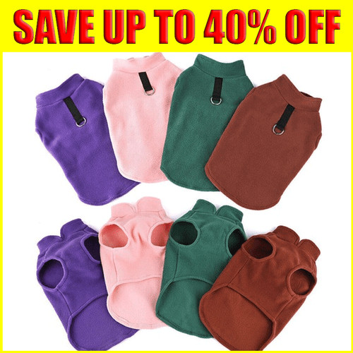 Dog fleece warm coat - dog, jacket