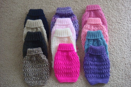 Hand knitted puppy - puppy,