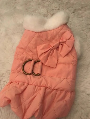 Pink dog coat - dog, size