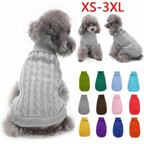 Winter knitted puppy dog - puppy,